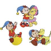 Noddy Foam Wall Decorations - Set of 3