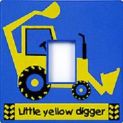 Yellow Digger Light Switch Cover