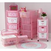 Pink Maxi 4 Drawer Trolley