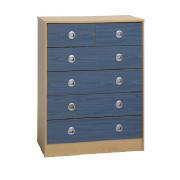 Brooklyn 4 + 2 Drawer Chest, Blue