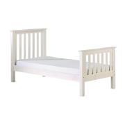 Copenhagen Single Bedstead, White Wash Pine