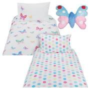 Kids' Butterflies Duvet Set and Cushion