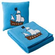 Kids' Desert Island Fleece Blanket and Cushion