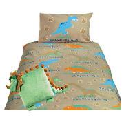 Kids' Dinosaur Duvet Set and Cushion