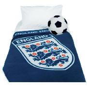 Kids' England Fleece Blanket and Football Cushion