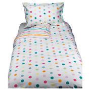 Kids' Spots and Stripes Brushed Cotton Duvet Set