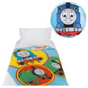 Kids' Thomas the Tank Engine Cushion and Throw