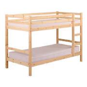 Pine Twin Bunk Bed Frame , Natural Laquered