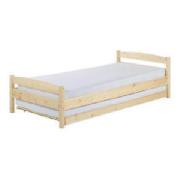 Scandinavia Single Guest Bed and Storage, Pine